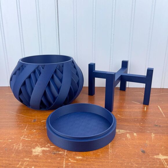 The Silvio, Indoor Flower Pot, Houseplants, Planter Drip Tray - Picture 7 of 12